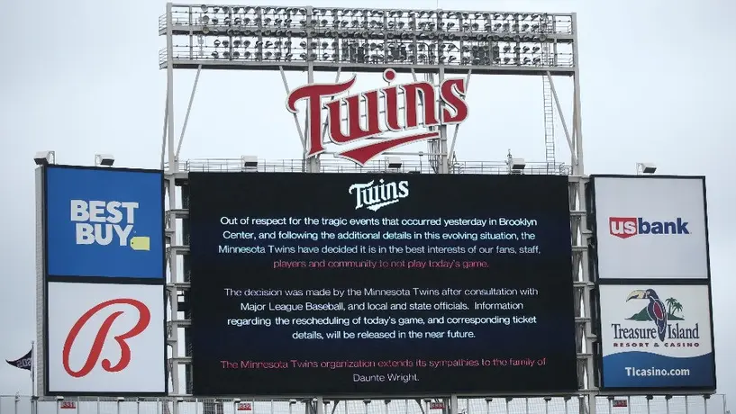 MLB: J‪uego entre Boston y Minnesota suspendido por muerte a manos de la policía