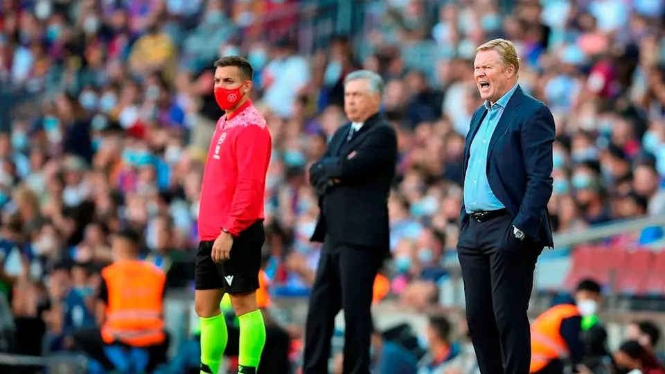 Video: Aficionados culés atacaron el coche de Koeman tras derrota en el Clásico