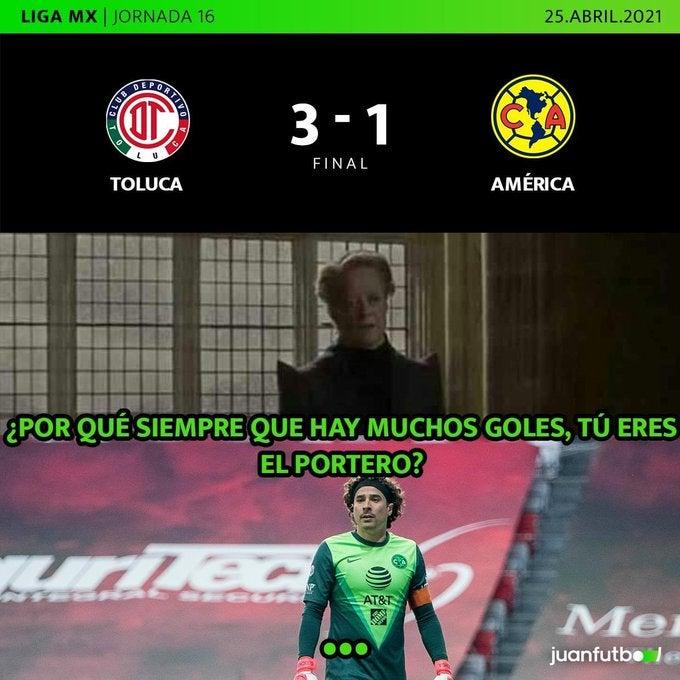 Diviértete con los mejores Memes de la goleada del Toluca al América