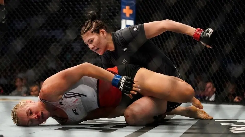 UFC: Irene Aldana venció a Yana Kunitskaya al noquearla en el primer round