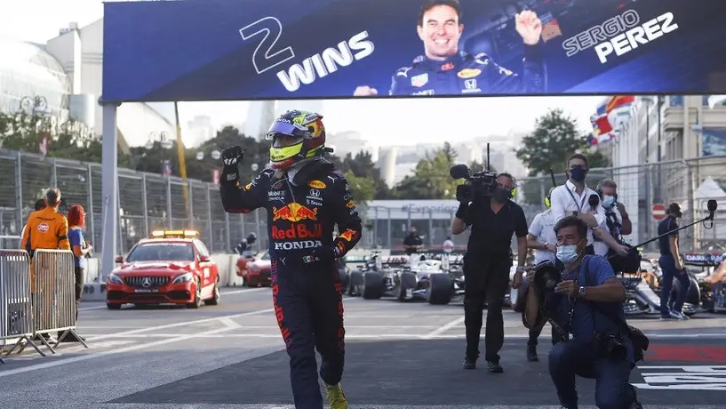 Checo Pérez, tercer lugar en campeonato de pilotos tras triunfo en GP de Azerbaiyán
