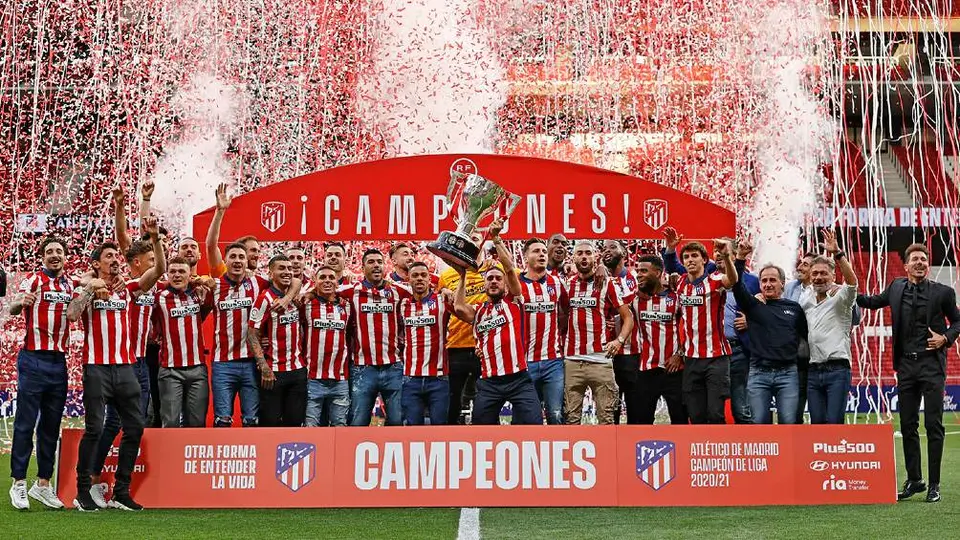 Atlético de Madrid celebró el título de LaLiga 2020-21