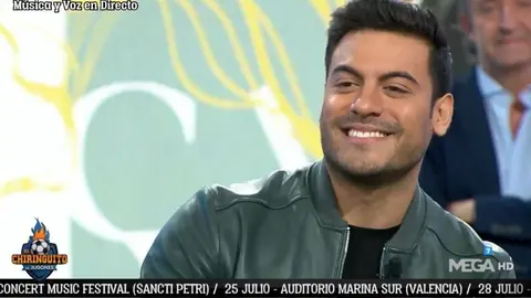 Carlos Rivera estuvo como invitado especial en el Chiringuito