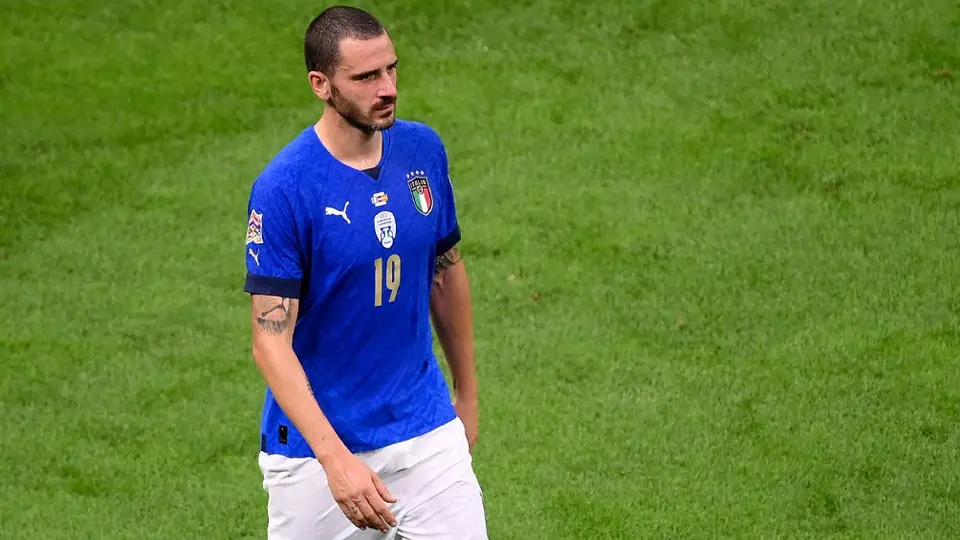 Nations League: Bonucci ofreció disculpas tras su expulsión ante España