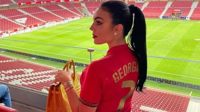 Cristiano Ronaldo: Georgina Rodríguez, presente en las gradas de La Cartuja apoyando a CR7