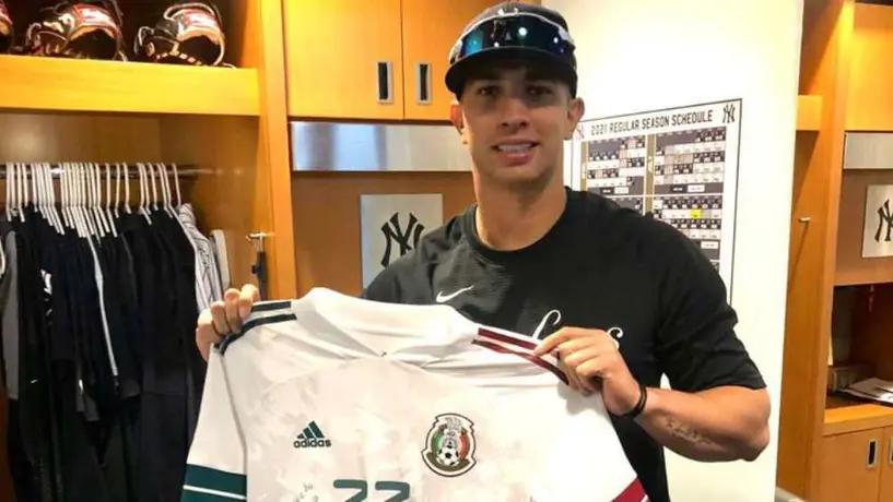 Chucky Lozano: Regaló playera de la Selección Mexicana a Luis Cessa, lanzador de Yankees