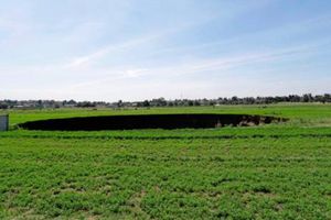 Enorme socavón se formó en Puebla el pasado fin de semana