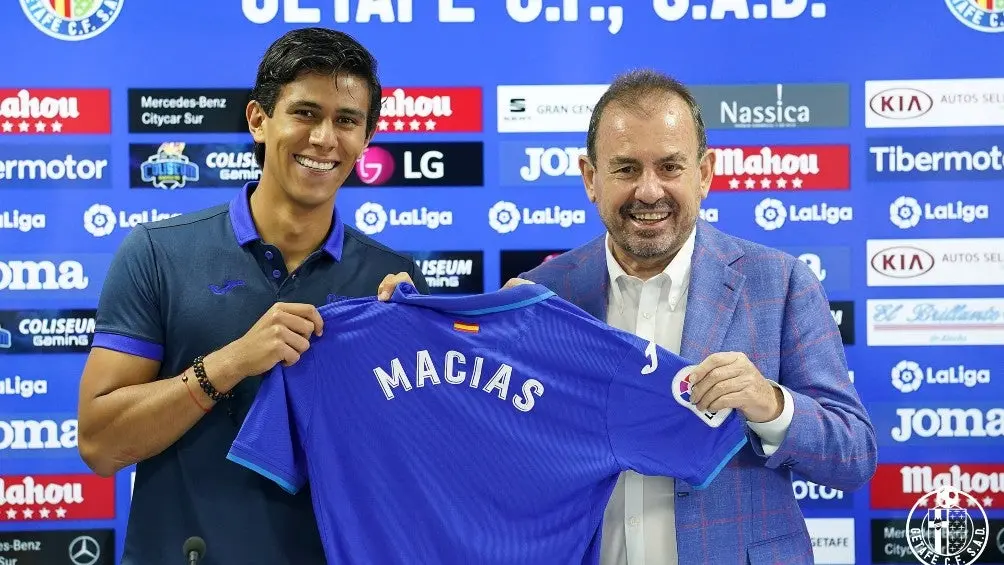 JJ Macías en su presentación con el Getafe | TWITTER @GETAFECF