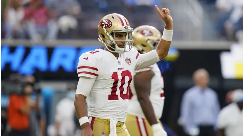 NFL: Garoppolo, a mantener la titularidad con 49ers frente a Trey Lance