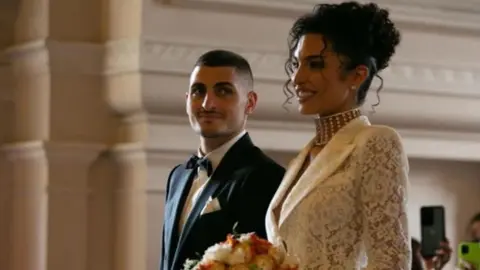 Marco Verratti  se casó con la modelo francesa Jessica Aidi