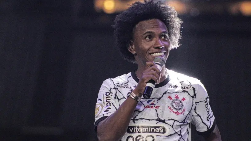 Corinthians: Willian protagonizó emotivo reencuentro con su padre en la llegada al club