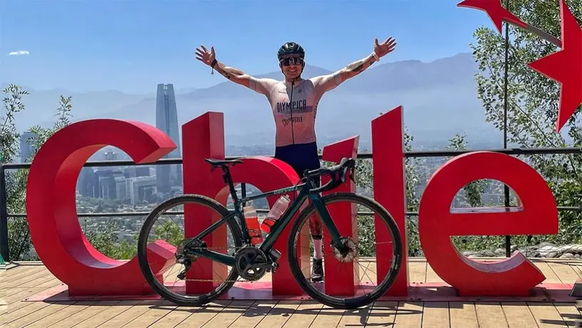 Mexicano logró segundo puesto en el cruce de los Andes