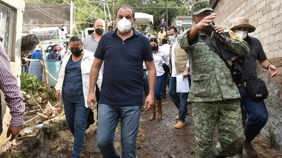 Cuauhtémoc Blanco: Visitó Tlayacapan tras afectaciones por fuertes lluvias