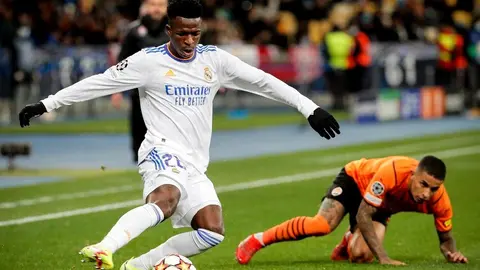 Champions League: Real Madrid goleó al Shakhtar con doblete de Vinicius Júnior