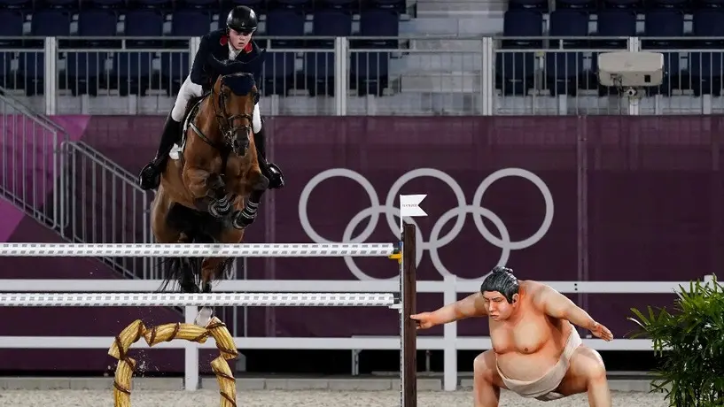 Tokio 2020: Jinetes señalaron que estatua de sumo asustó a sus caballos