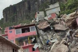 Video: Se desgaja parte del cerro del Chiquihuite en Tlalnepantla, Estado de México
