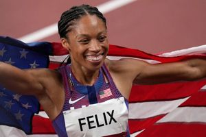 Allyson Felix superó a Carl Lewis como máxima medallista estadounidense en atletismo