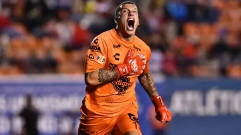 Video: Portero del Querétaro fue agredido por un vaso con hielos desde la tribuna