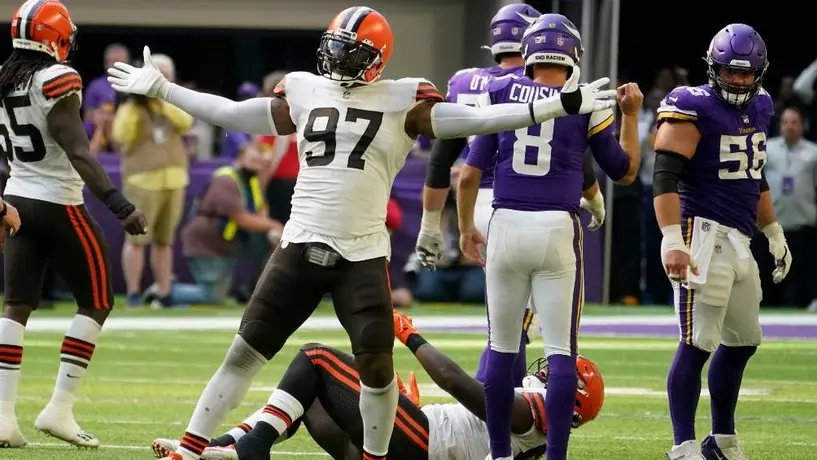 NFL: Myles Garrett y los Browns brillaron a la defensiva y vencieron a Vikings