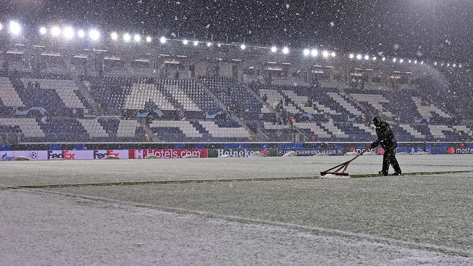 Champions League: Atalanta vs Villarreal, aplazado por intensa nevada
