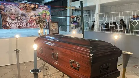 Pasión Kristal: Familiares y amigos le dieron el último adiós al luchador