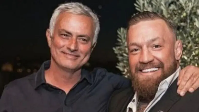 Conor McGregor visitó a Mourinho luego de haber bautizado a su hijo en el Vaticano