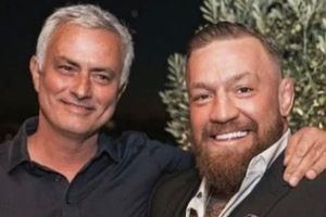 Conor McGregor visitó a Mourinho luego de haber bautizado a su hijo en el Vaticano