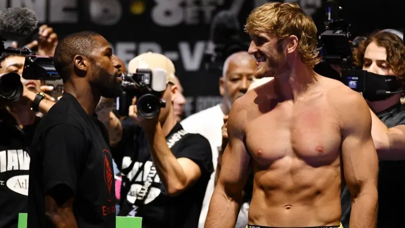 Logan Paul peleará contra Floyd Mayweather con 15 kilos de diferencia