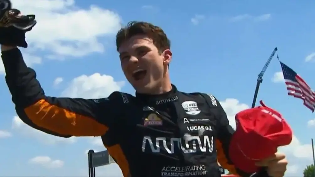 Patricio O'Ward celebra victoria en Detroit | ESPECIAL