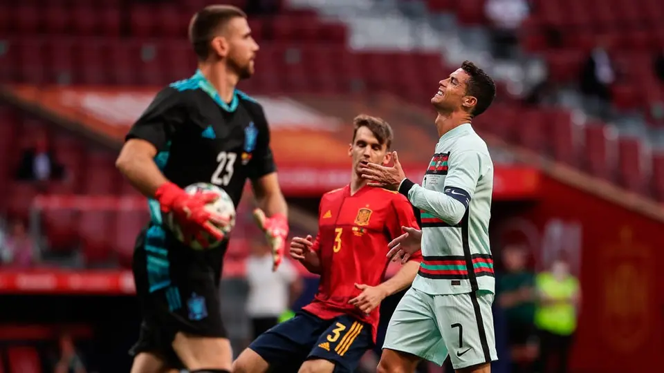 Eurocopa 2020: España empata sin goles ante Portugal de CR7 en duelo de preparación