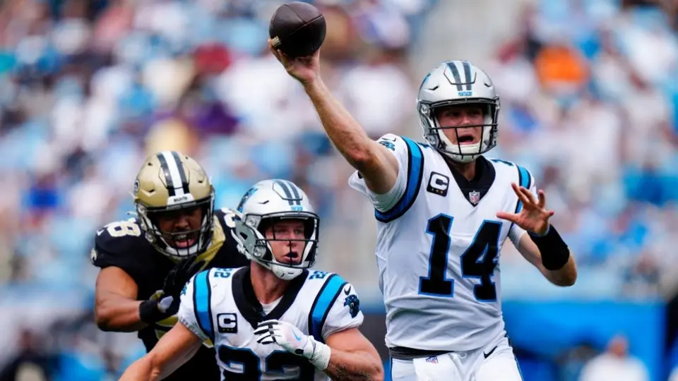 NFL: Panthers dominaron a los Saints gracias a una sólida actuación de Sam Darnold