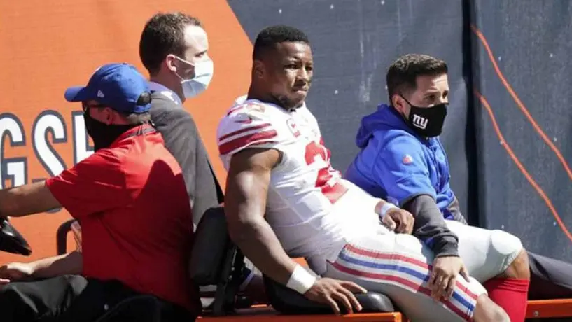 NFL: Saquon Barkley, en duda para Semana 1 de la temporada 2021-22