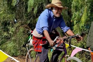 Reto Xicuco-1ra Edición: Anselmo Simón Pérez, con bici de panadero, completó la ruta ciclista en Hidalgo