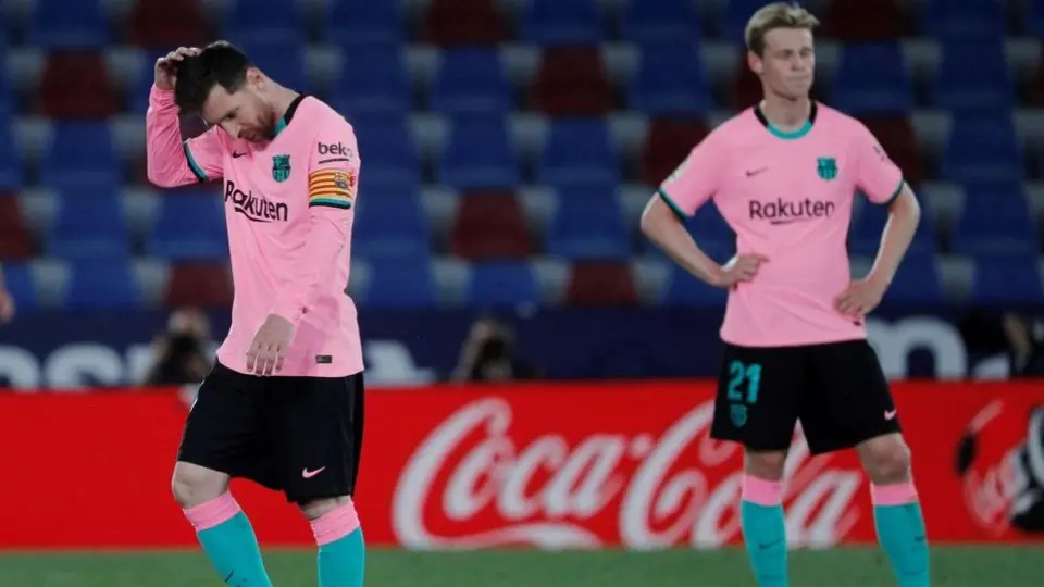 Barcelona: Se vio empatado por Levante en los últimos minutos y pierde aire por LaLiga