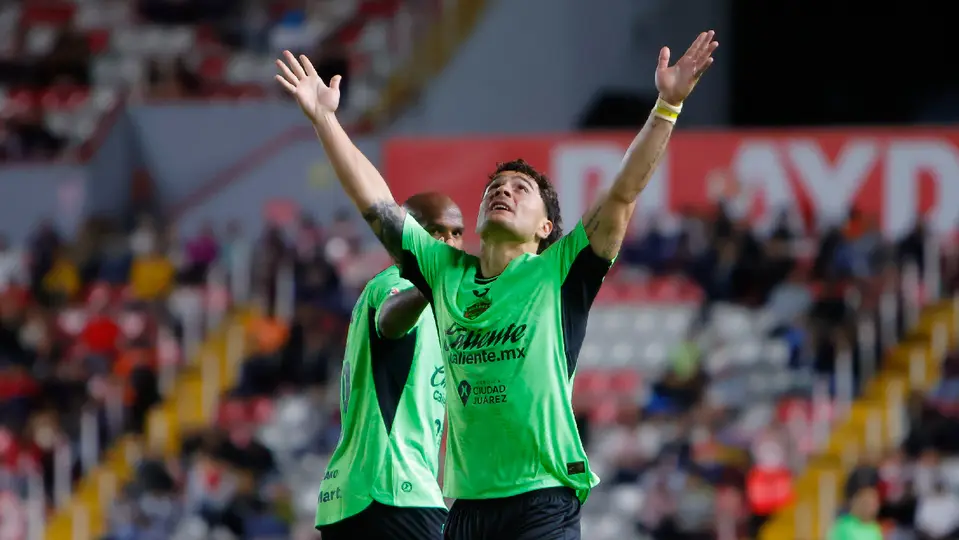Luca Martínez Dupuy celebra gol ante Necaxa | IMAGO7