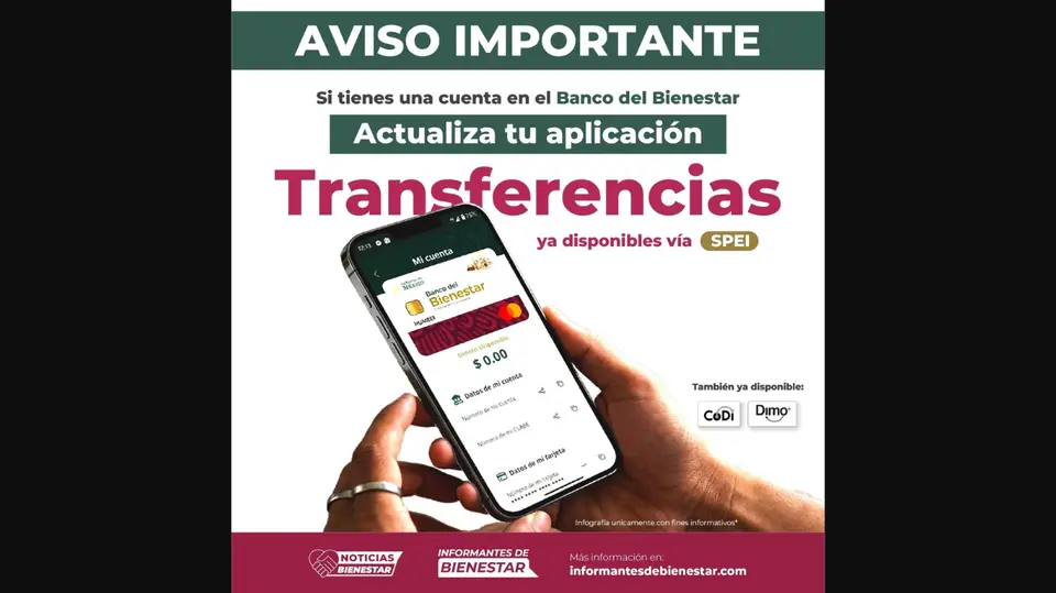 Los usuarios pueden enviar dinero desde su celular. / Avisos Bienestar