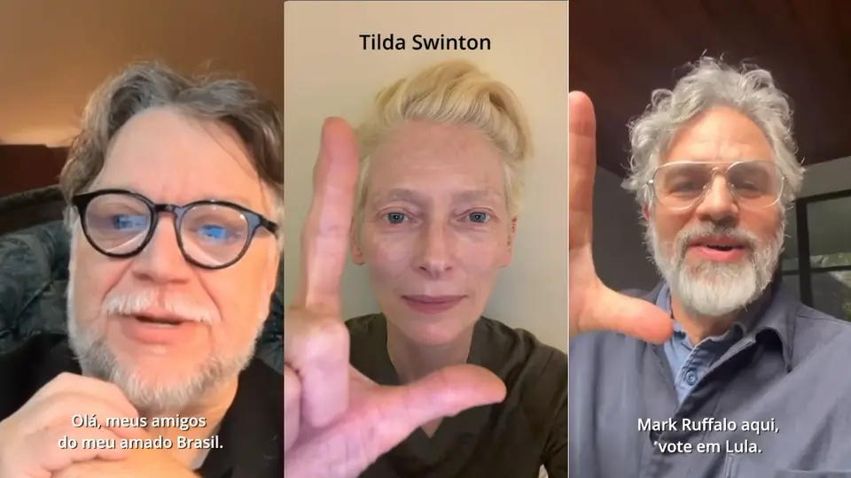 Guillermo del Toro, Tilda Swinton y Marck Ruffalo respaldan a Lula: famosos llaman a votar en Brasil