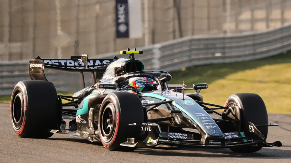 Kimi Antonelli en competencia en el Gran Premio de Estados Unidos | AP