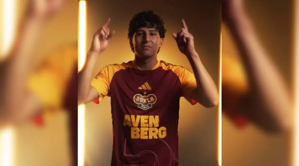 Diego Velásquez debuta con gol en el Dukla Praha | CAPTURA DE PANTALLA