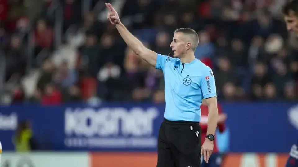 Javier Iglesias, arbitro de LaLiga | CAPTURA DE PANTALLA