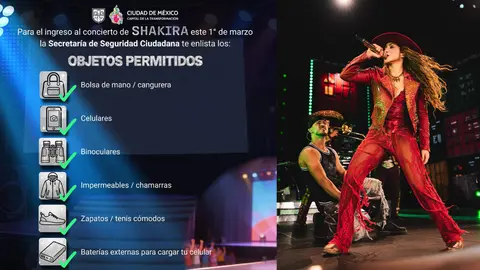 Los objetos que sí estarán permitidos son los siguientes / Especial