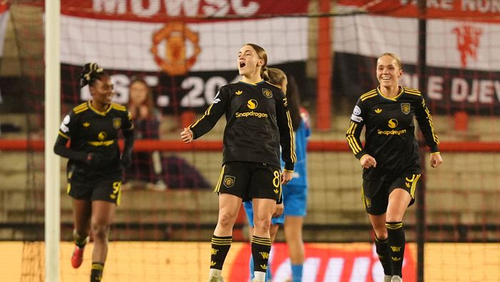 Jess Park celebra en partido de la Champions League Femenina | AP