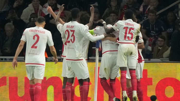 Monaco celebrando el gol del empate l AP