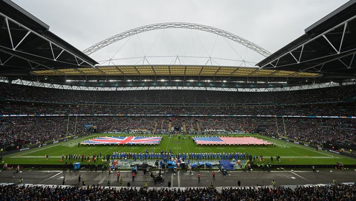 Vista del Estadio de Wembley previo al partido de la NFL entre los Rams de Los Ángeles y los Jaguars de Jacksonville l AP