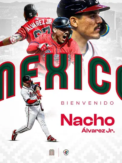 Nacho Álvarez Jr. de los Atlanta Braves l x:@MexicoBeis