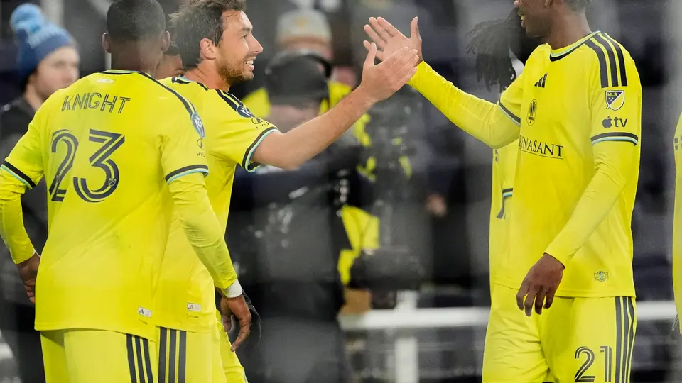 Jugadores de Nashville festejan gol en triunfo ante Ottawa de Concachampions | AP