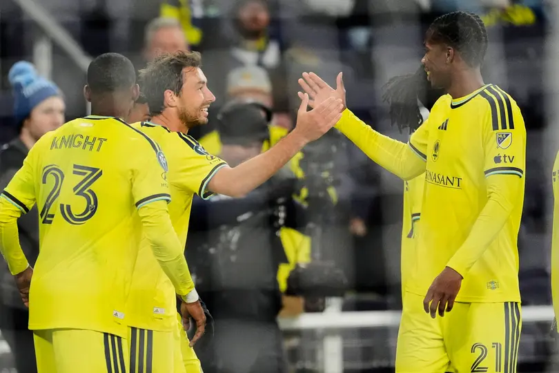 Jugadores de Nashville festejan gol en triunfo ante Ottawa de Concachampions | AP