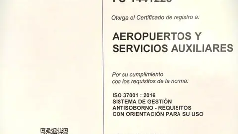 La institución compartió los certificados ISO que obtuvo en recientes fechas/ASA