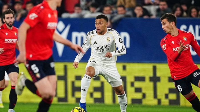 Mbappé durante el partido de Real Madrid contra Osasuna en LaLiga | AP