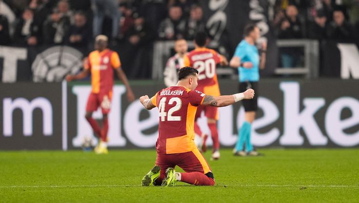 Abdulkerim Bardakci celebra el gol de Galatasaray en Turín | AP